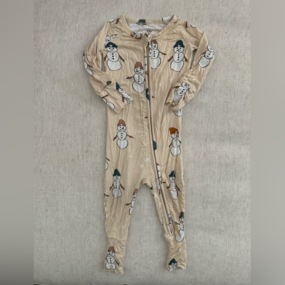 Snowman Print Kids One Piece